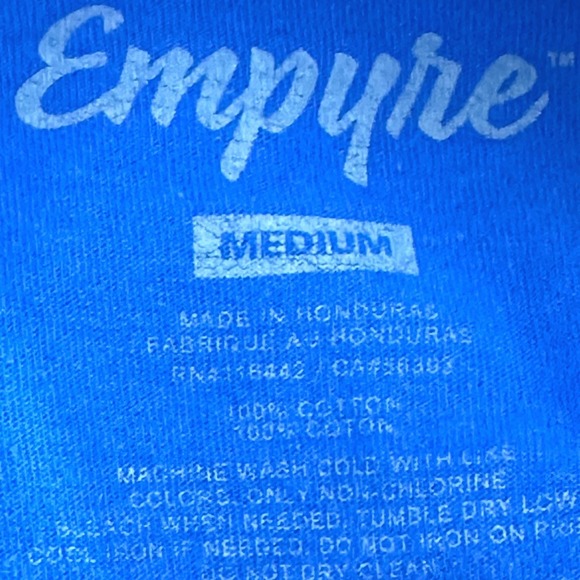 Empyre Mens Blue Love Is Lost Devil Graphic T-Shirt Medium Streetwear Skate Tee - Picture 3 of 4